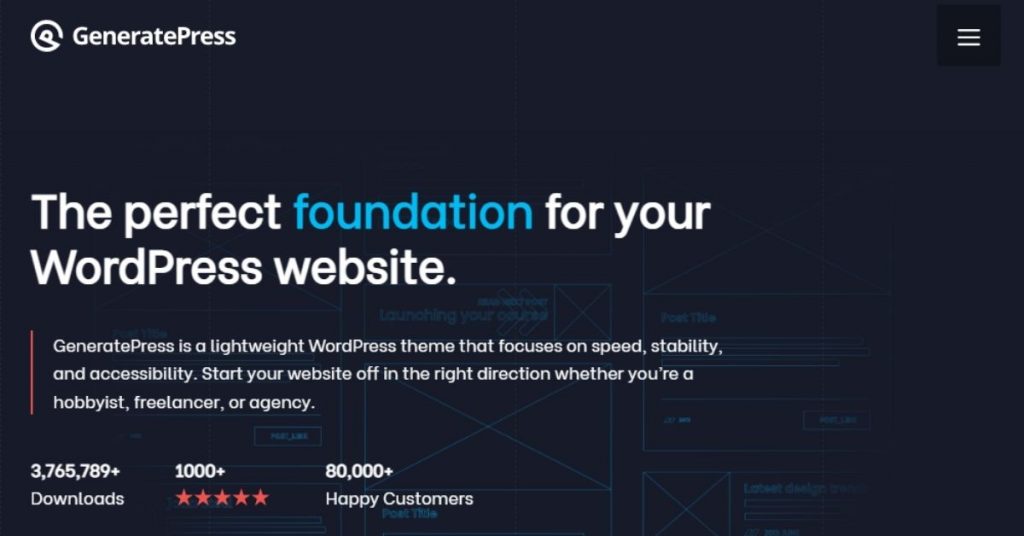 GeneratePress WP Theme for Business Websites