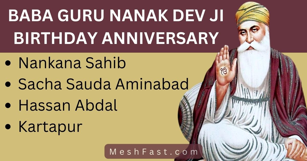Baba Guru Nanak Dev Ji 553 Birthday Anniversary in Pakistan 6th November 2022