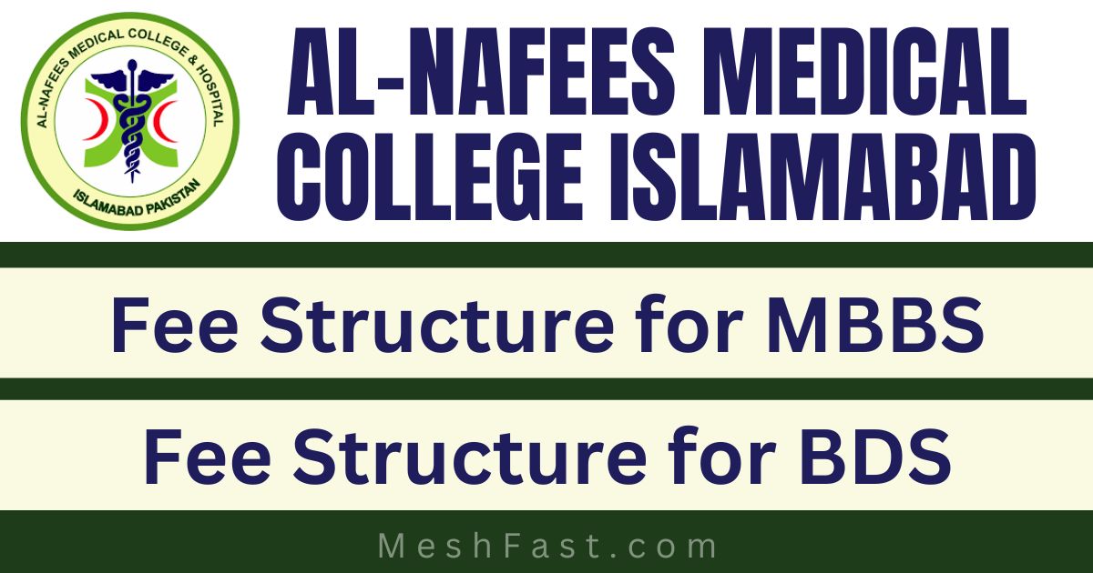 Al Nafees Medical College MBBS Fee Structure 2023